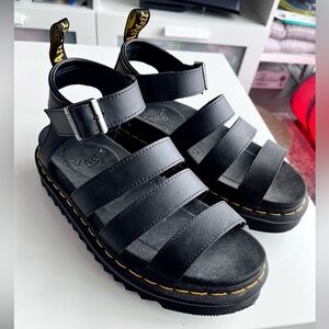 Dr. Martens Black Strap Sandals